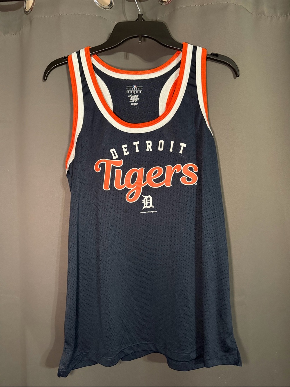MLB Detroit Tigers Navy Tank with Orange & White Trim